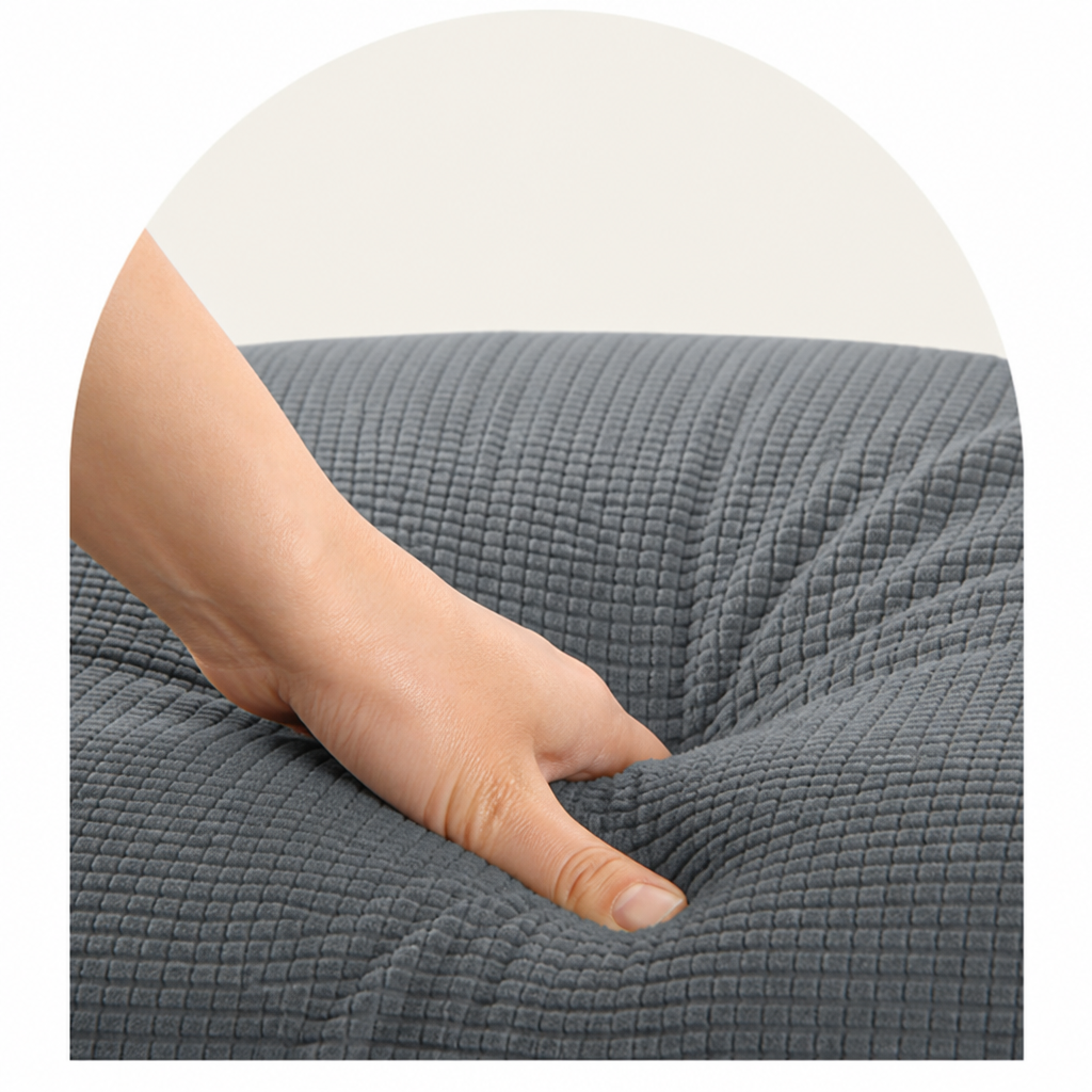 Ortekor High-Stretch Jacquard & Machine Washable Sofa Slipcover (Universal Fit)