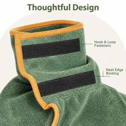 Ortekor Highly Absorbent & Quick-Dry Hooded Dog Towel (Bathrobe Style)