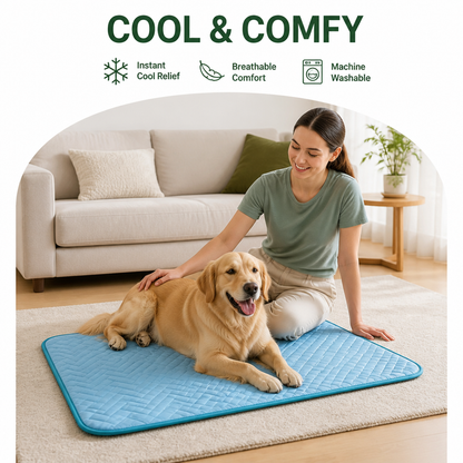 Ortekor Ice Silk & Breathable Mesh Cooling Mat (Machine Washable)