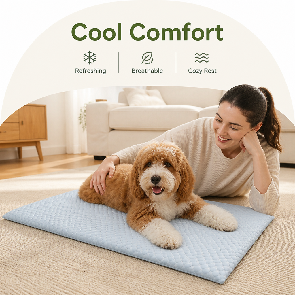 Ortekor Ice Silk Cooling & Non-Slip Pet Mat