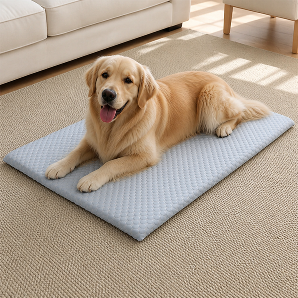 Ortekor Ice Silk Cooling & Non-Slip Washable Pet Mat
