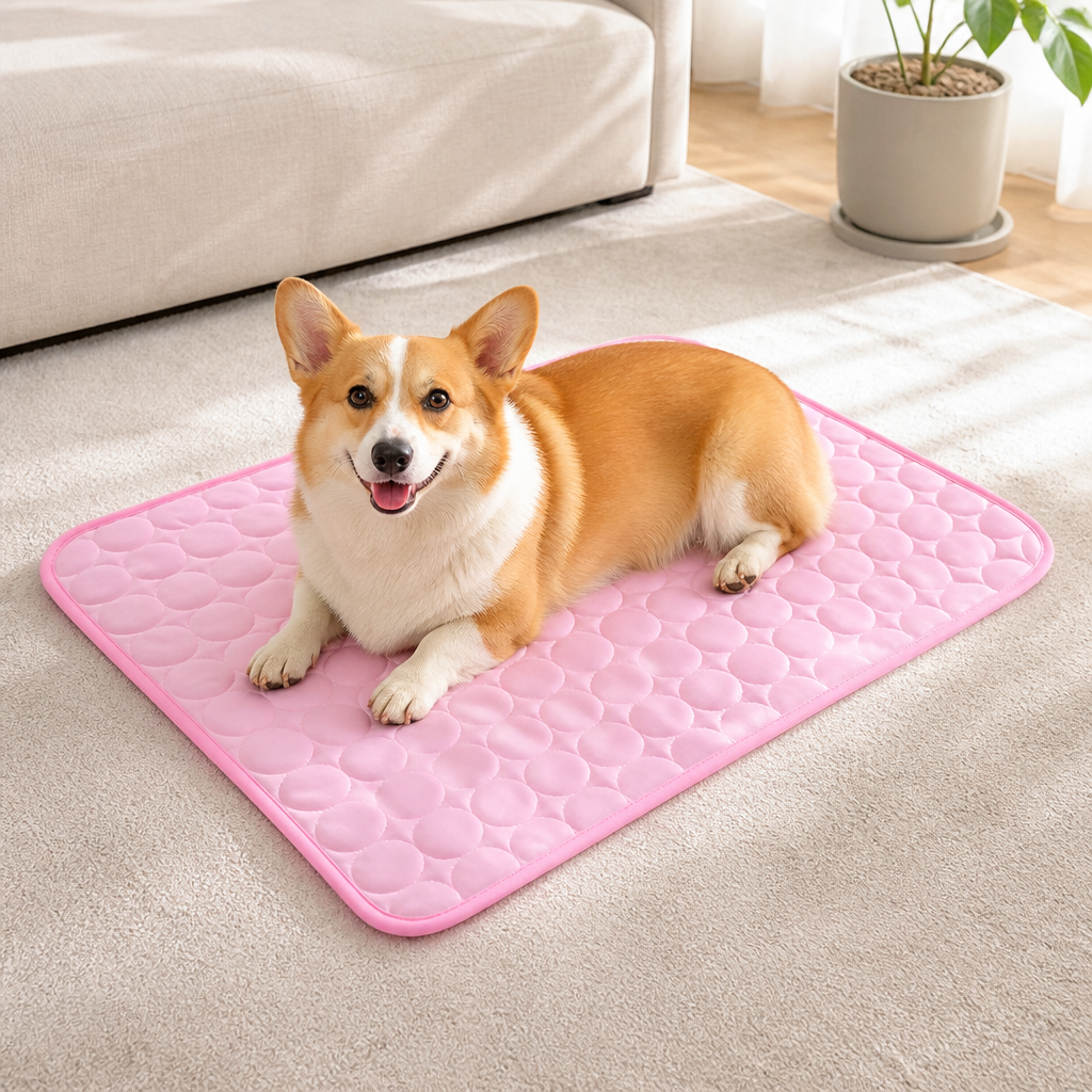 Ortekor Ice Silk & Non-Slip Pet Mat (Machine Washable)