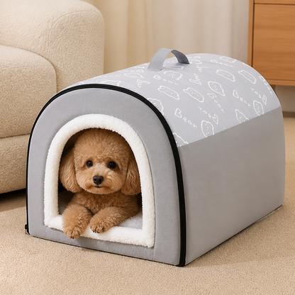 Ortekor Insulated Memory Foam Enclosed Dog Bed (Removable Cover)