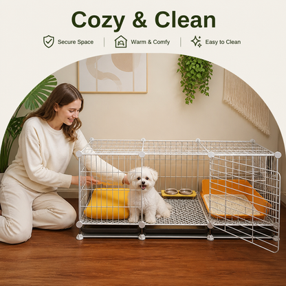 Ortekor Insulated & Separate Toilet Small Dog Kennel