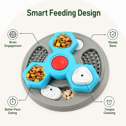 Ortekor Interactive Multi-Layer & Non-Slip Slow Feeder Bowl