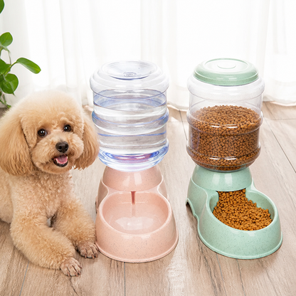 Ortekor Large Capacity Automatic Food & Water Feeder (Removable Bowls)
