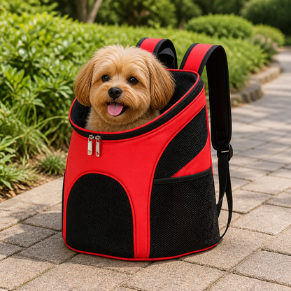 Ortekor Large Capacity & Breathable Mesh Dog Backpack (Foldable)