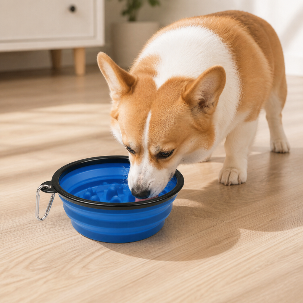Ortekor Large Capacity Collapsible Travel Dog Bowl