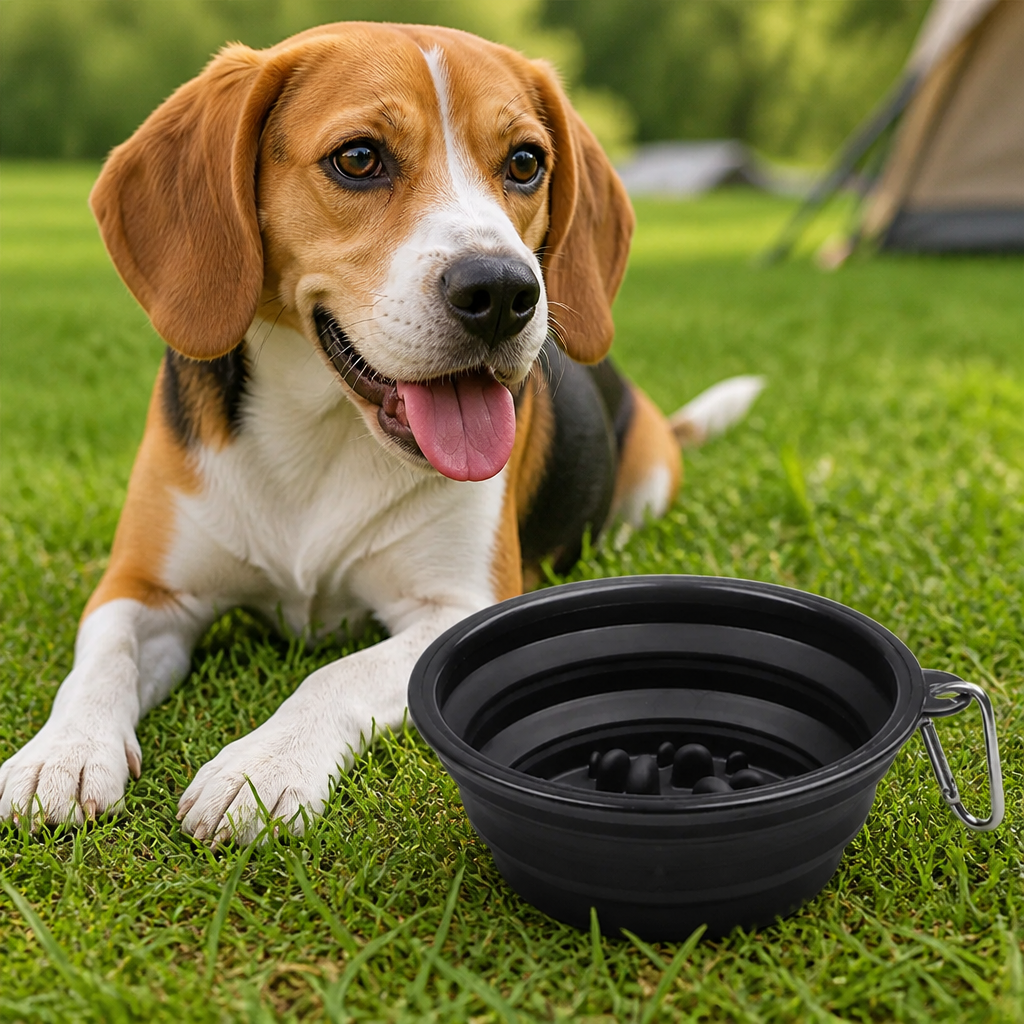 Ortekor Large Capacity Collapsible Travel Dog Bowl