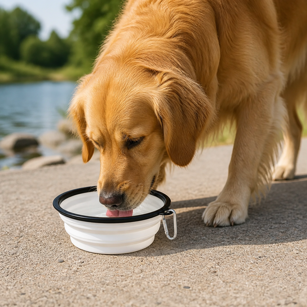 Ortekor Large Capacity Collapsible Travel Dog Bowl