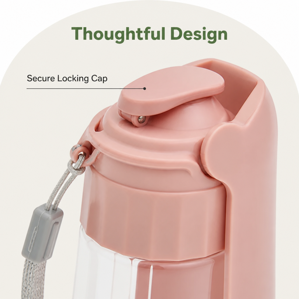 Ortekor Leak-Proof & Foldable Pet Water Bottle (18.6 fl oz)