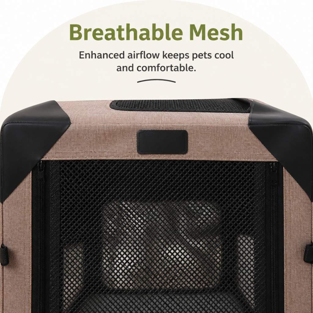 Ortekor Lightweight Foldable Breathable Dog Crate