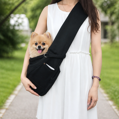 Bandolera ligera de poliéster para mascotas Ortekor (capacidad hasta 12 libras)