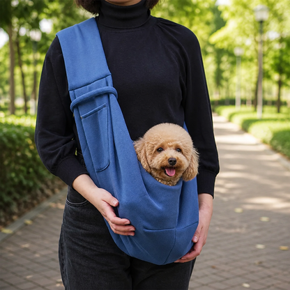 Bandolera ligera de poliéster para mascotas Ortekor (capacidad hasta 12 libras)