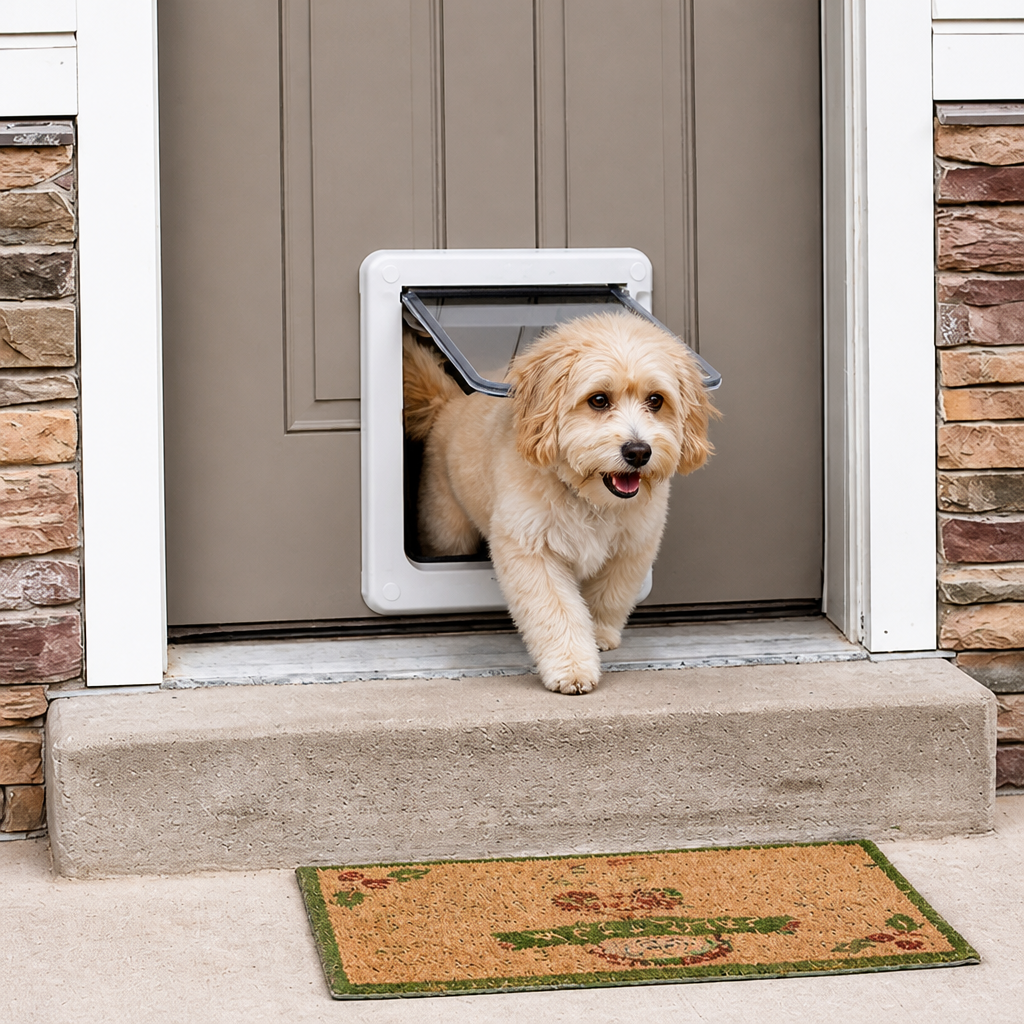 Ortekor Lockable & Insulated Dog Door (Easy Install)