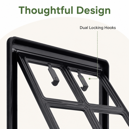 Ortekor Lockable Two-Way Roller Pet Screen Door (Fits Most Screens)