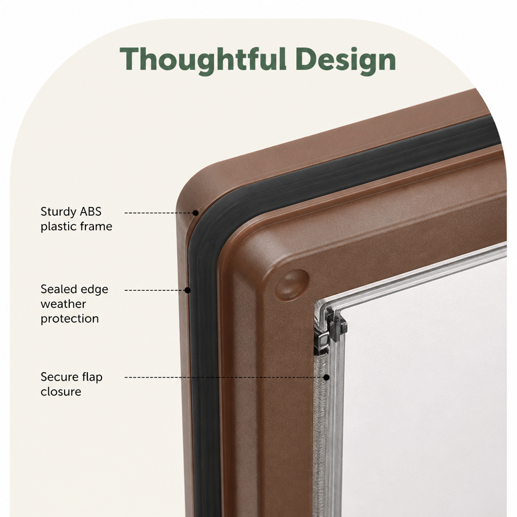 Ortekor Magnetic Self-Closing ABS Pet Flap Door (35x29x4cm)
