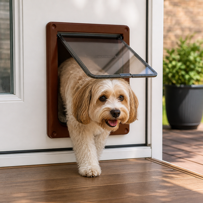 Ortekor Magnetic Self-Closing & Lockable Pet Flap Door (For Cats & Small Dogs)