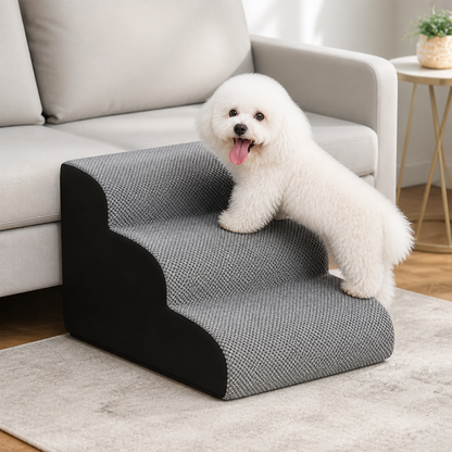 Ortekor Memory Foam & Non-Slip Pet Ramp (Washable Removable Cover)