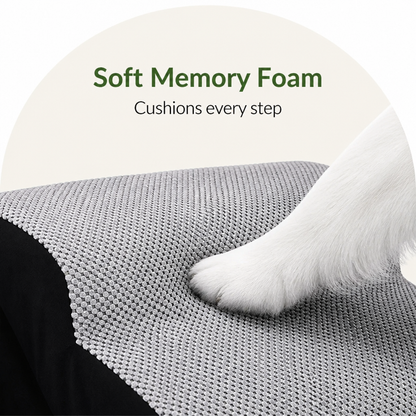 Ortekor Memory Foam & Non-Slip Pet Ramp (Washable Removable Cover)