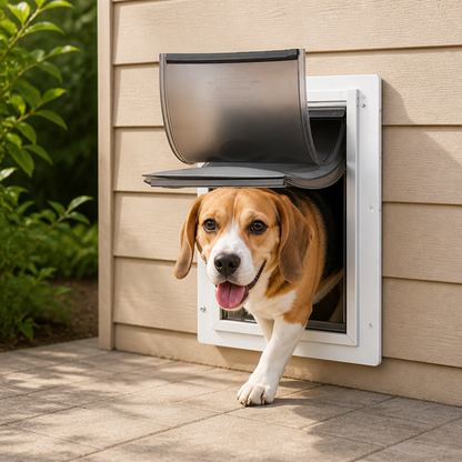 Ortekor Metal Frame Weatherproof & Lockable Pet Door