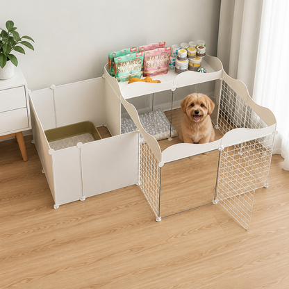 Ortekor Modular DIY & Integrated Toilet Dog Kennel