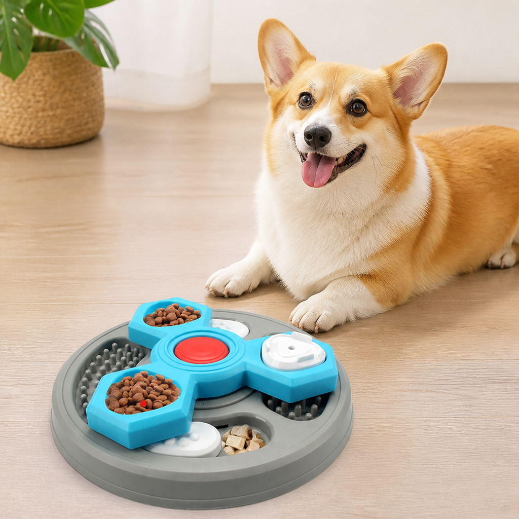 Ortekor Multi-Layer Puzzle & Anti-Slip Slow Feeder Bowl