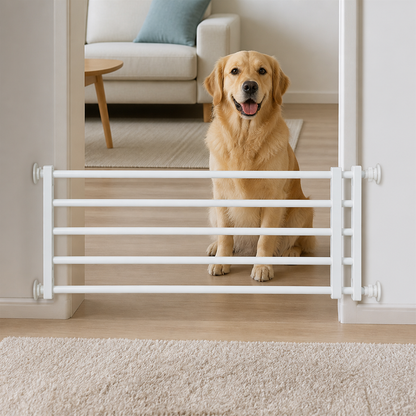 Ortekor No-Drill Retractable Dog Gate (Adjustable Width)