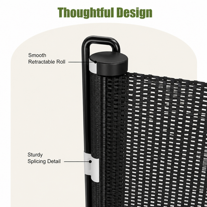 Ortekor No-Drill Retractable & Foldable Safety Gate (Up To 49 In)