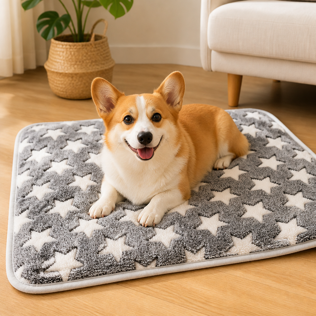 Ortekor Non-Shedding Coral Fleece Pet Blanket