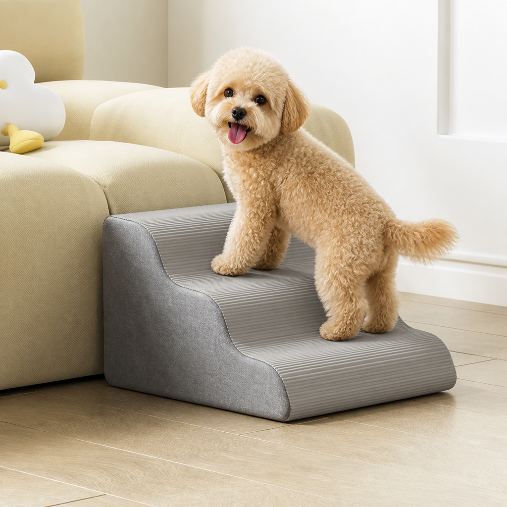 Ortekor Non-Slip Lightweight & Portable Dog Stairs (3-5 Steps)