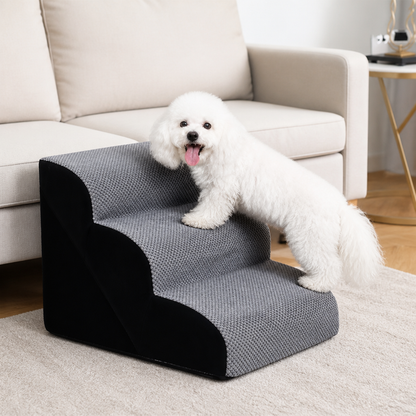 Ortekor Non-Slip Memory Foam Pet Ramp (Foldable, Washable)