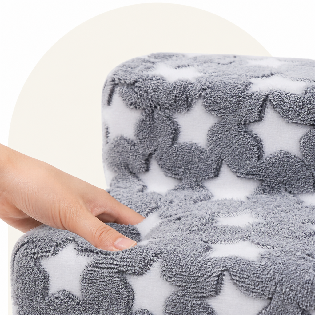 Ortekor Non-Slip Plush Pet Stairs (Removable Washable Cover)