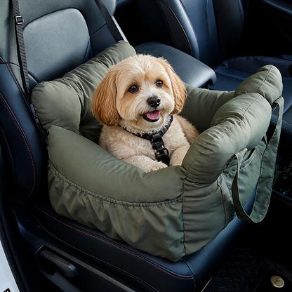 Ortekor Non-Slip & Washable Booster Dog Car Seat (Adjustable Safety Straps)