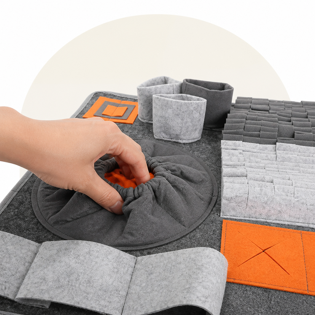 Ortekor Nose-Work & Slow-Feeding Snuffle Mat (Machine Washable)