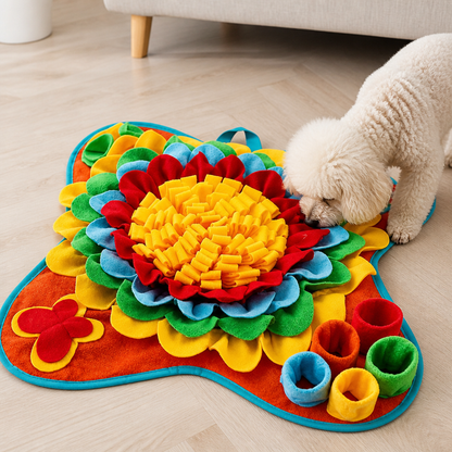 Ortekor Nose-Work & Slow-Feeding Snuffle Mat (Machine Washable)