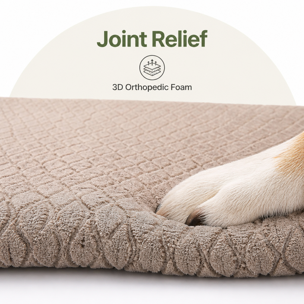 Ortekor Orthopedic 3D Foam & Waterproof Dog Bed (Removable Cover)
