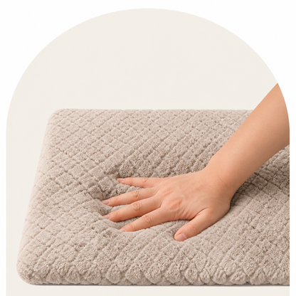 Cama ortopédica de espuma viscoelástica para perros Ortekor con funda de piel sintética lavable (base impermeable antideslizante)