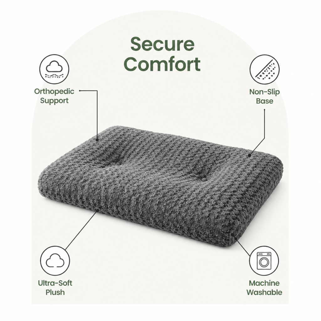 Ortekor Orthopedic PP-Fill Non-Slip & Washable Dog Bed