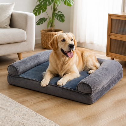 Ortekor Orthopedic Sponge Foam Dog Bed (Removable Washable Cover)