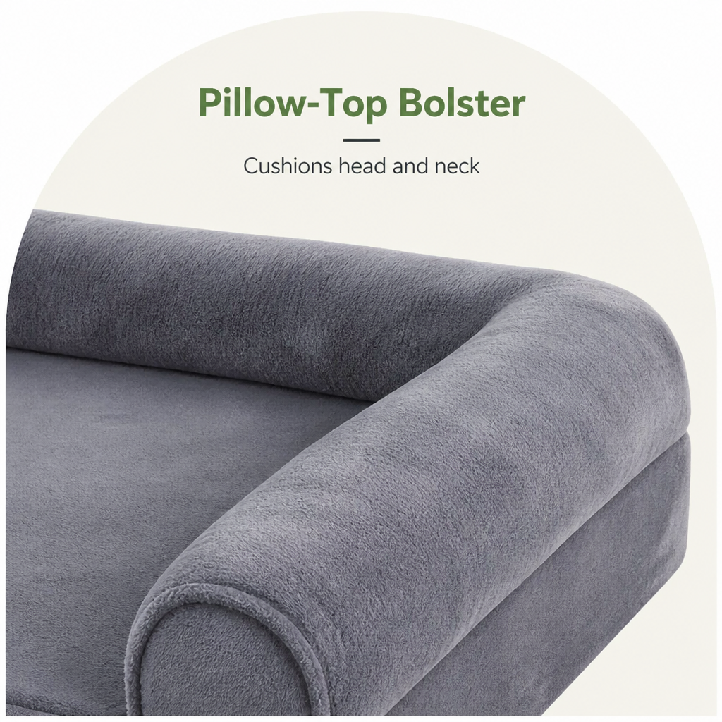 Ortekor Orthopedic Sponge Foam Dog Bed (Removable Washable Cover)