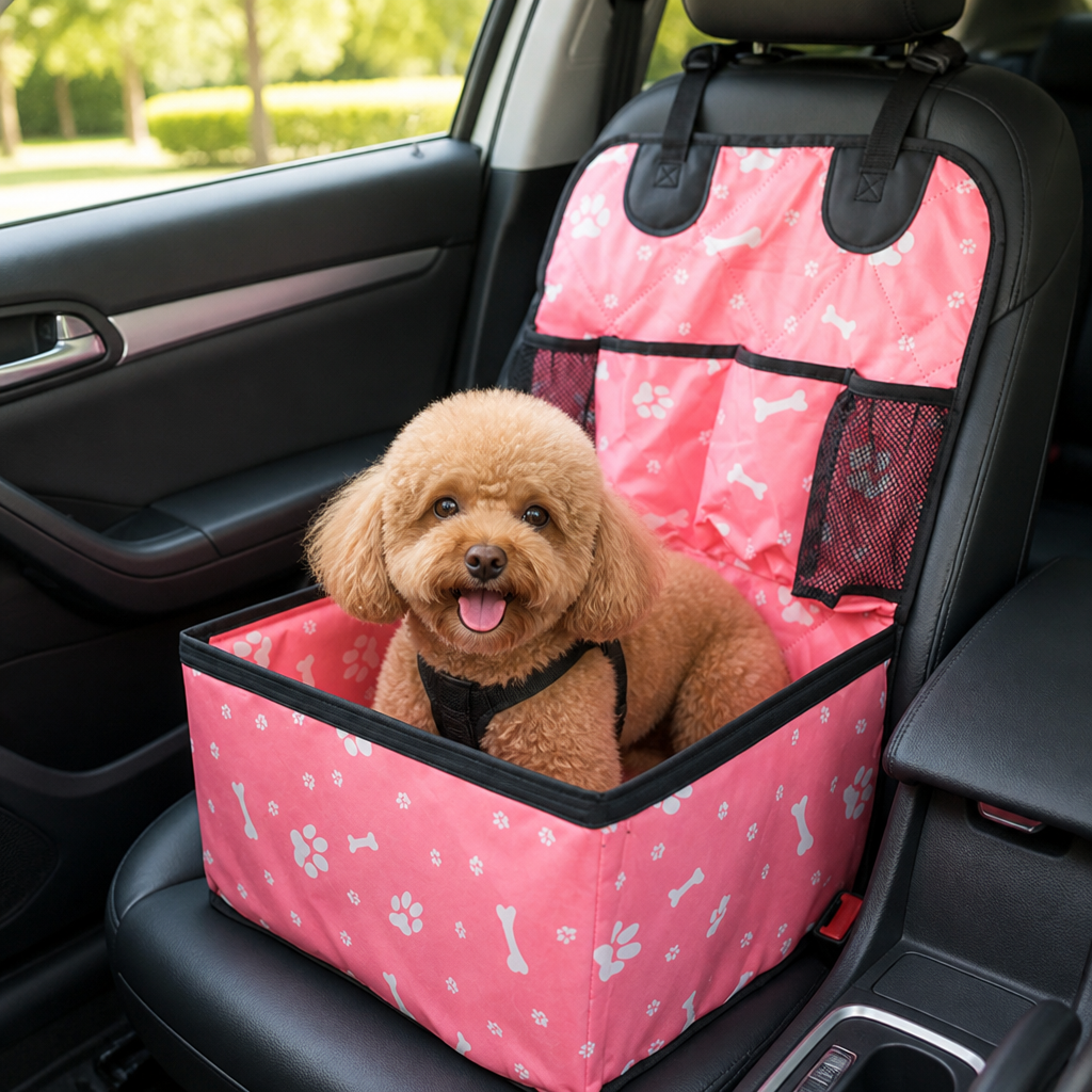 Alfombrilla para asiento de coche Ortekor de tela Oxford resistente a las manchas y lavable (asiento del copiloto)