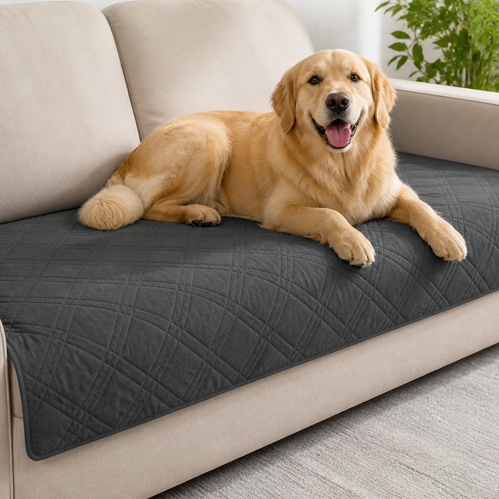 Ortekor Plaid Water-Repellent & Non-Slip Sofa Seat Cover