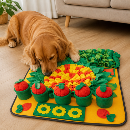 Ortekor Plush Snuffle & Slow-Feeder Mat (27.6 in x 19.7 in)