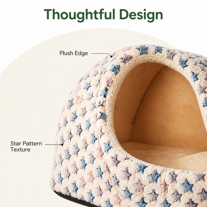 Ortekor Plush Velvet Foldable Dog Bed (Removable Cover)