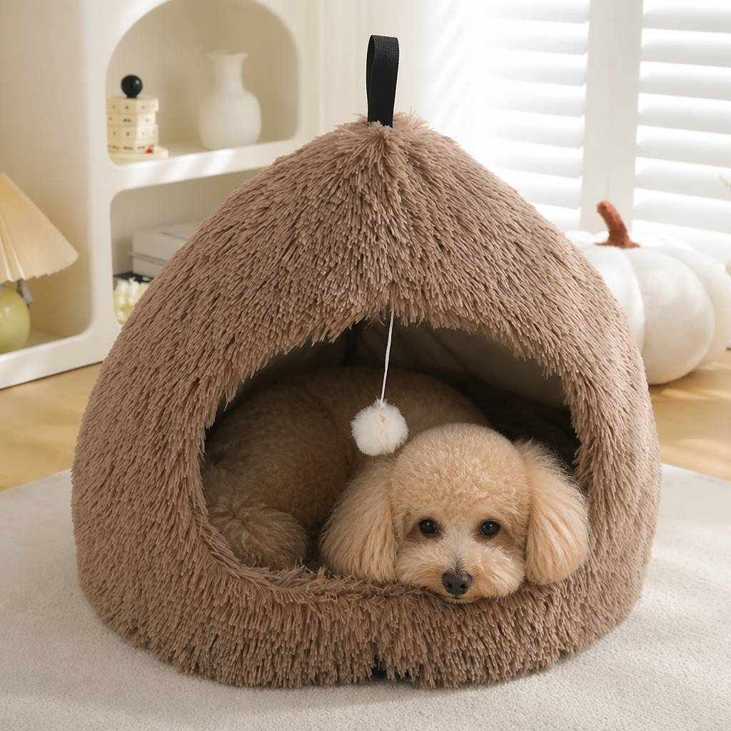 Ortekor Plush Velvet & Non-Slip Dog Bed