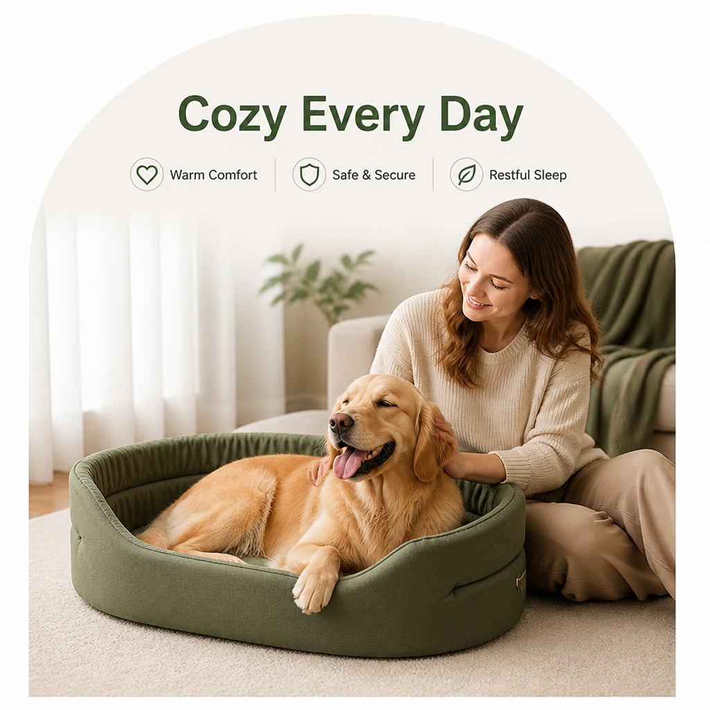 Ortekor Plush & Warm Dog Bed (Multiple Sizes)