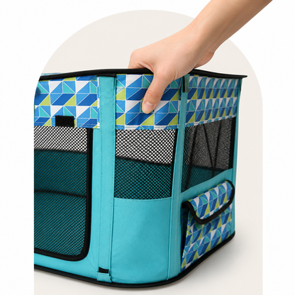 Ortekor Portable Foldable Breathable Mesh Pet Playpen