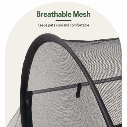 Ortekor Portable Pop-Up Breathable Mesh Pet Tent (With Storage Bag)