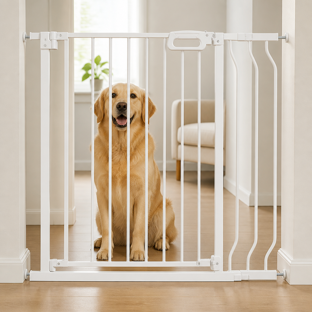 Ortekor Pressure-Mount Auto-Close Steel Baby & Pet Gate